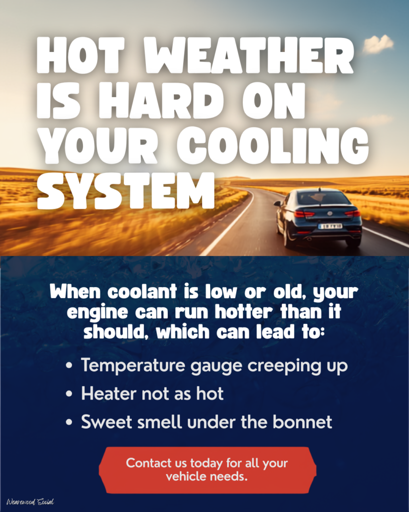 Hot Weather Is Hard On Your Cooling System 5 Bold Instagram Post Summer Road Scene